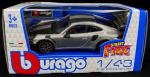 Modellauto - Bburago Porsche 911 GT2 RS silber/schwarz, Rennwagen, 1:43